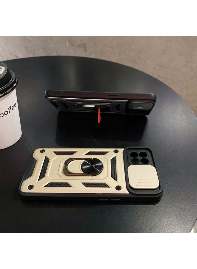 اس-توب جراب لهاتف OPPO A93 بتصميم غطاء كاميرا منزلق مصنوع من مادة TPU+PC - Image 3