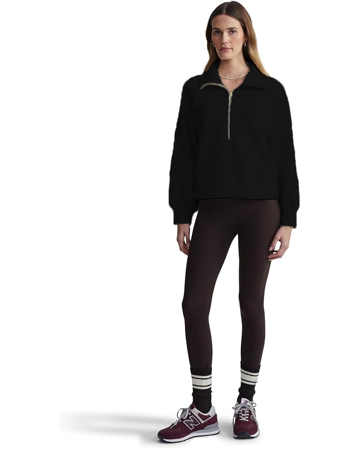 KOTTY Women's Half-Zip Sweatshirt Classic Style with Modern Comfort(Black,L) - Image 5