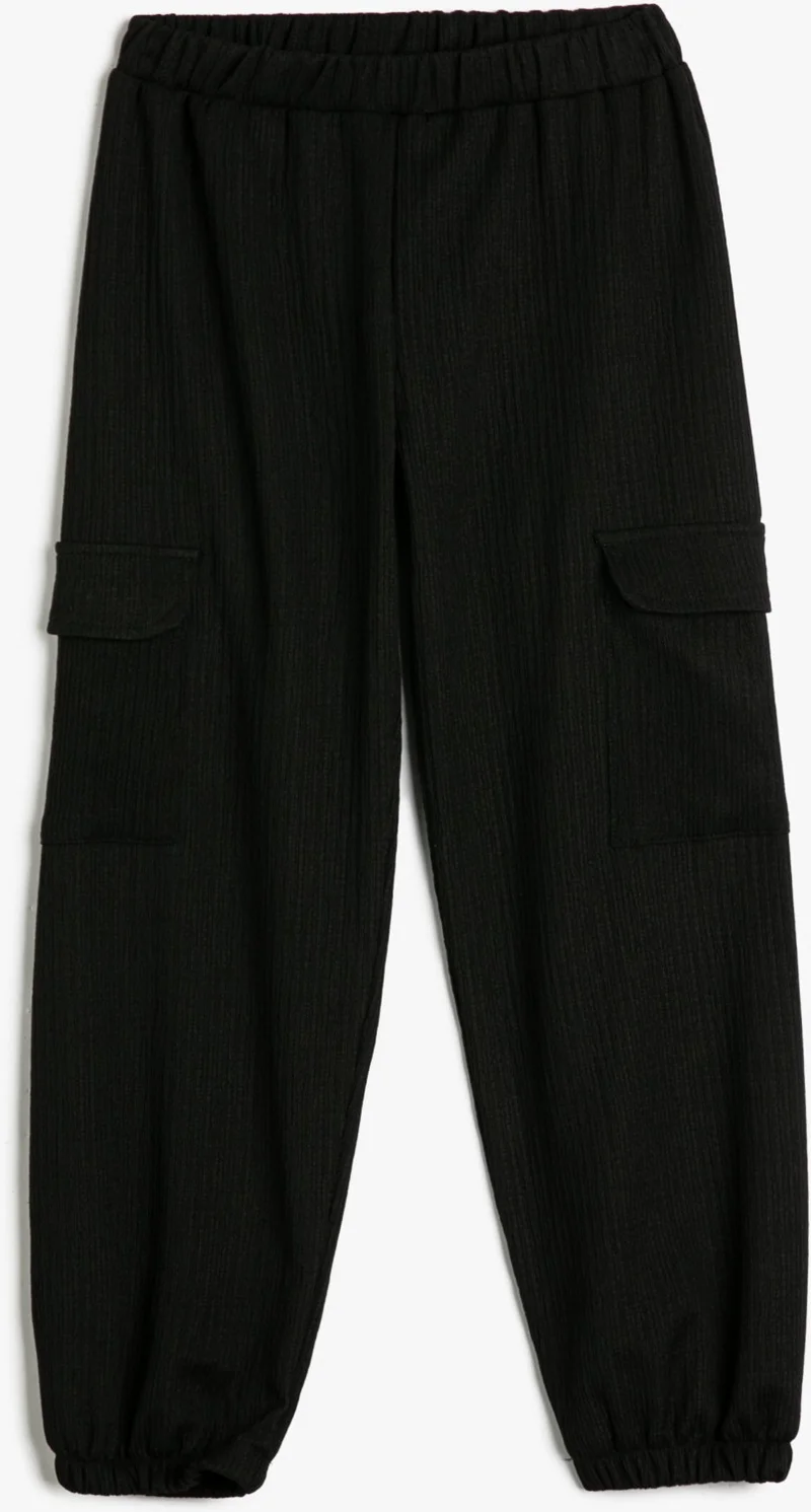KOTON Basic Cargo Jogger Sweatpants with Pocket Elastic Waist