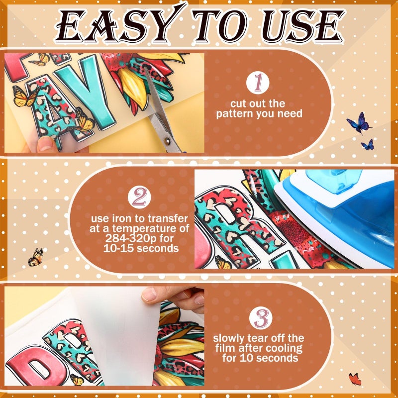 Tellingyou 36 Sheets Iron on Transfers Patches Dtf Ready to Press Vinyl Iron on Patch Embroidered Applique for T Shirt Jacket Pillow Covers Backpack Hoodies DIY Decorations(Black Girl) - Image 4