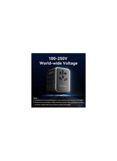 VENTION Vention 4-Port USB GaN Universal Travel Adapter Black  - Image 4