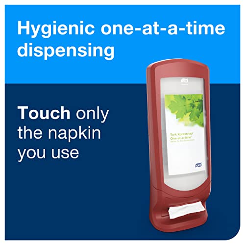 Tork Xpressnap® Stand Napkin Dispenser Red N4, Signature Range, 24.5" x 9.25" x 9.25", 6336000 - Image 4