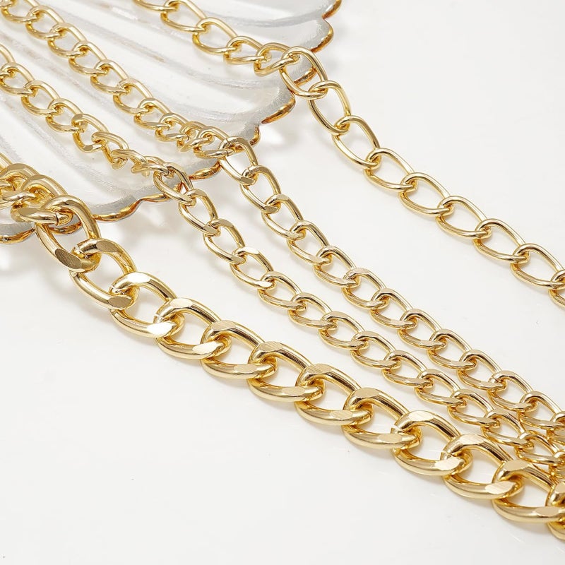 Golden Solid Color Fine Fabric Soft Comfy Chic Design - Trendy Wearable 100cm for Fashion Style Personality - Image 4