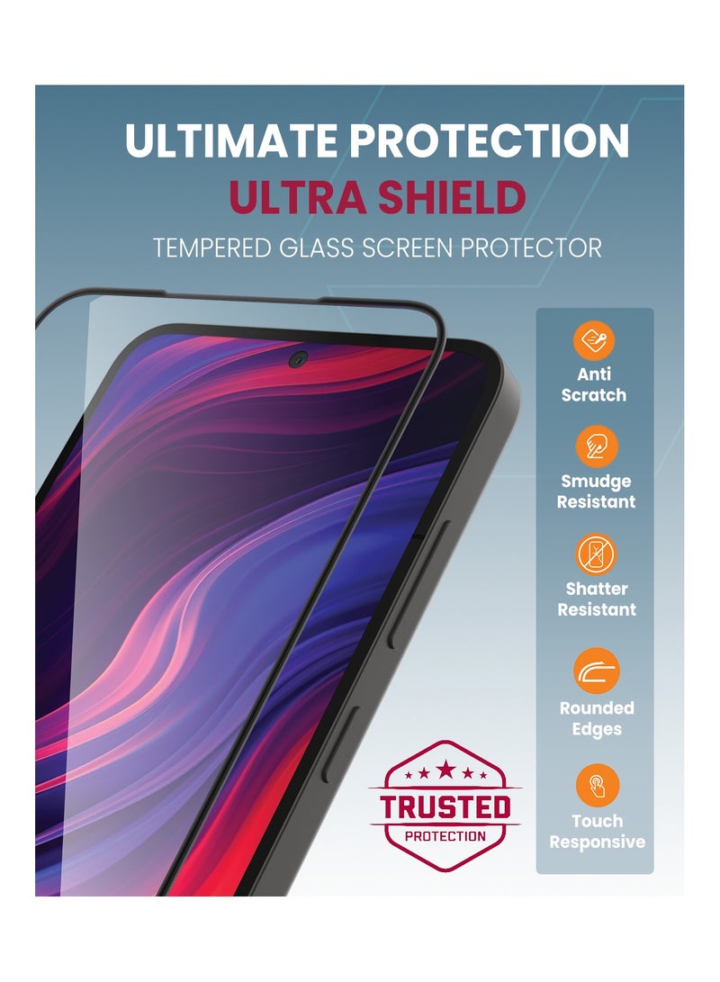 Moxedo Ultra Shield Tempered Glass Screen Protector HD Clear 9H Hardness Full Coverage with Auto-Align Easy Applicator for Samsung Galaxy S25 - Image 2