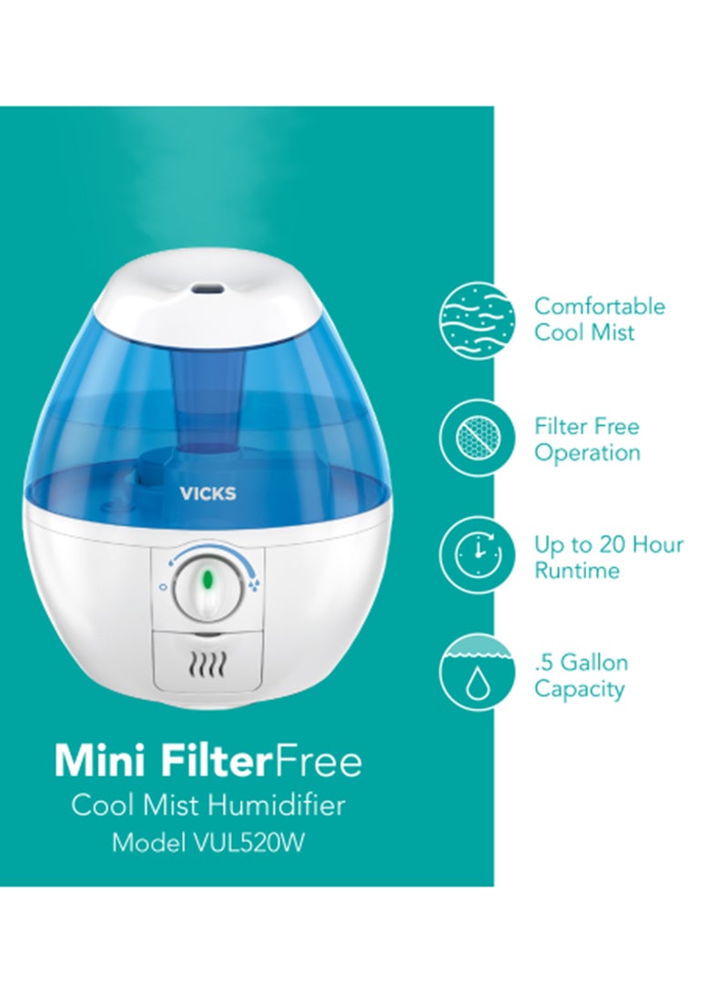 Vicks Mini Filter Free Cool Mist Humidifier 1 Pc - Image 2