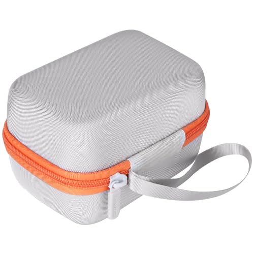 Lebakort Hard Case Compatible with Yoto Mini Kids Audio Music Player Children Speaker Plays Audiobook Cards Radio (Off White + Orange Case) - Image 5