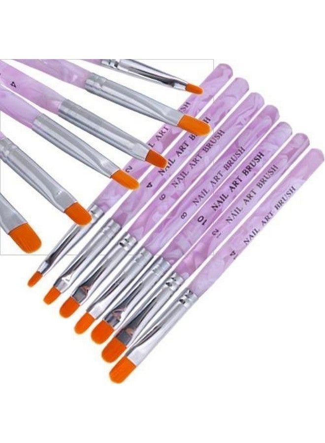 CJESLNA 7 X Acrylic Uv Nail False Tips Builder Brush Pen - Image 3