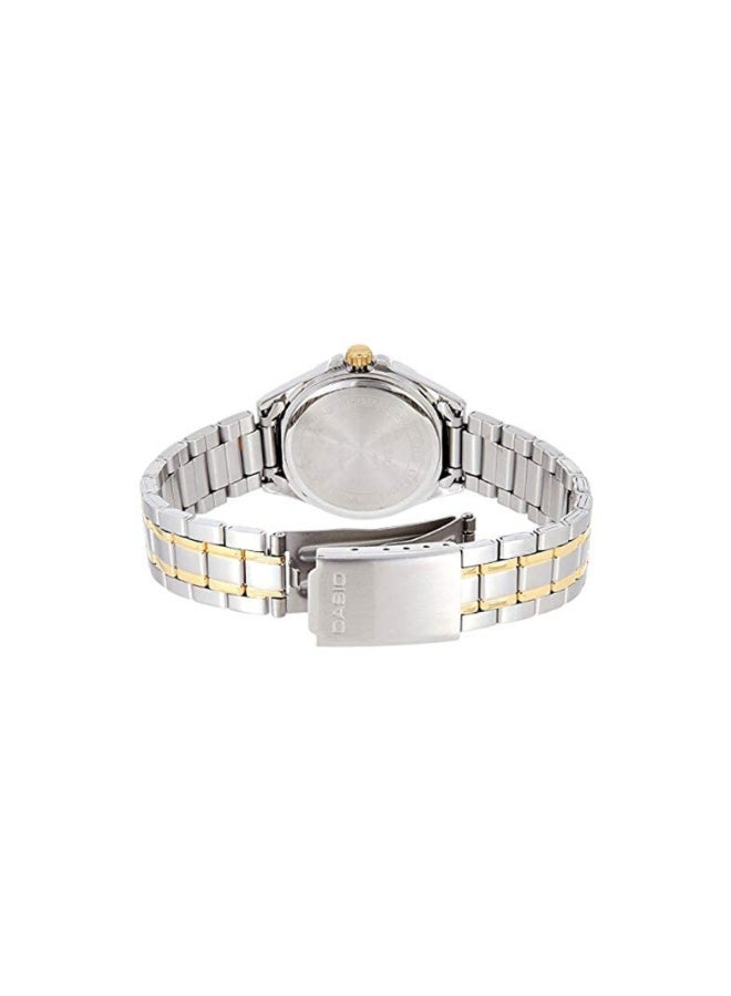Casio LTP-1308SG-7AVDF Women’s Two-Tone Stainless Steel Analog Watch – White Dial with Gold & Silver Bracelet - Image 5