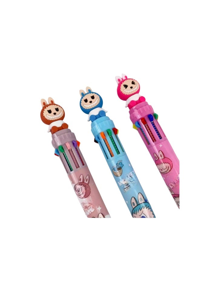 LABUBU Pen Labubu Multi-Colored Cute Cartoon Design Pen - Creativity and Fun in One Pen - Image 3