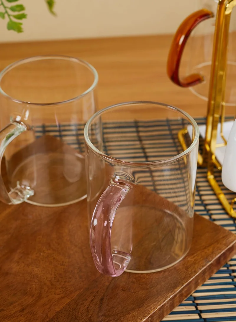 Noire Edit Glass Tea Set With Stand