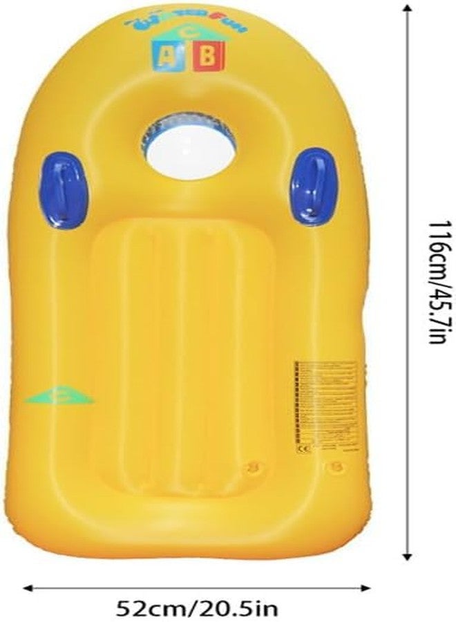 VPGS Inflatable Surf Body Board,Inflatable Surfboard Kickboard with Handles Foldable Swimming Pool Floating Pad for Both Adults Beginner and Childs Portable Boogie Boards - Image 4