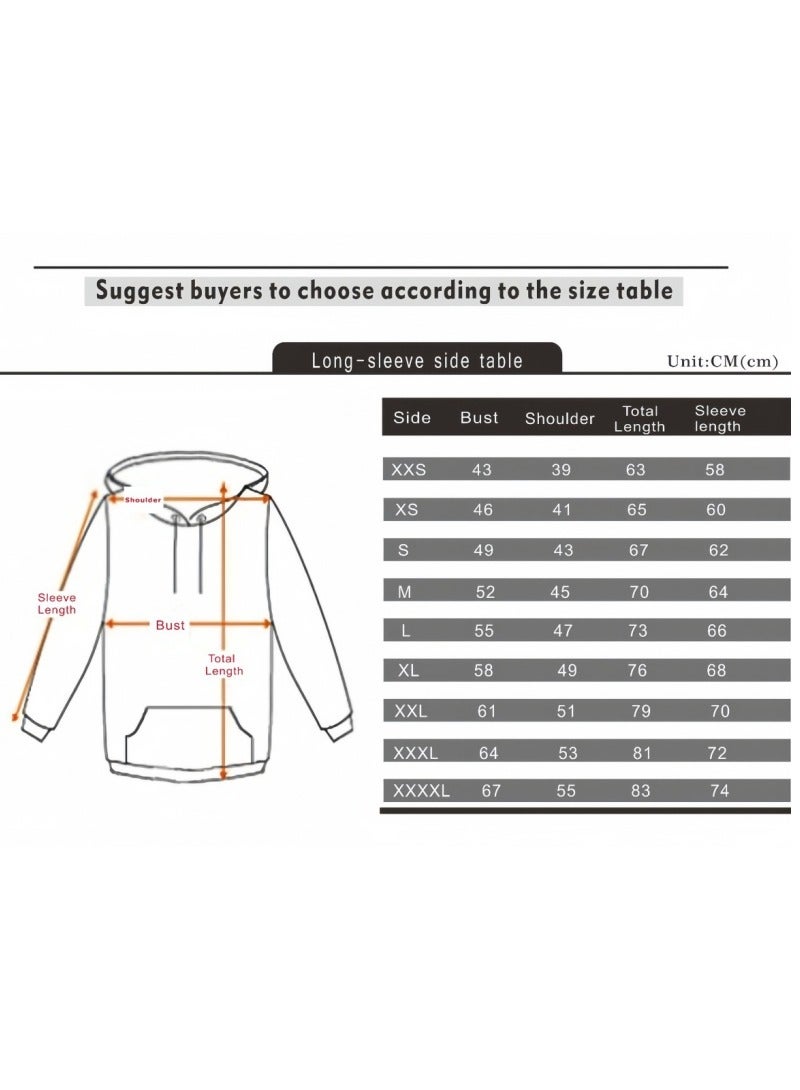 KUYING New One Piece Printed Casual Hoodie  - Image 2