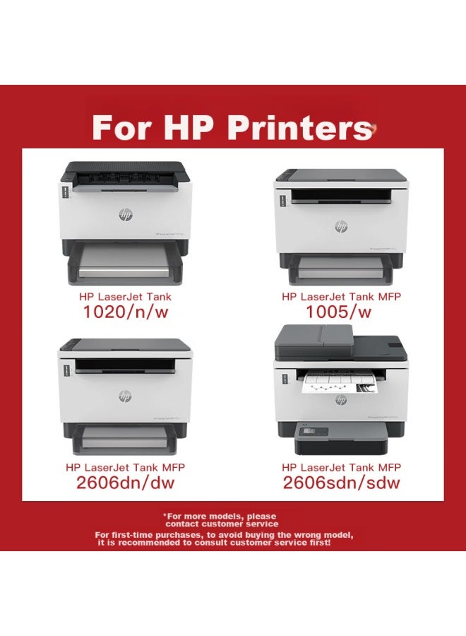 Befon Deyin W1580x Toner Cartridge Compatible With Hp 2606sdw Toner, Hp Tank 2606dw 1005w Drum, 1020w Toner, 2506dn Printer Cartridge, Smart Flash Charging - Image 1
