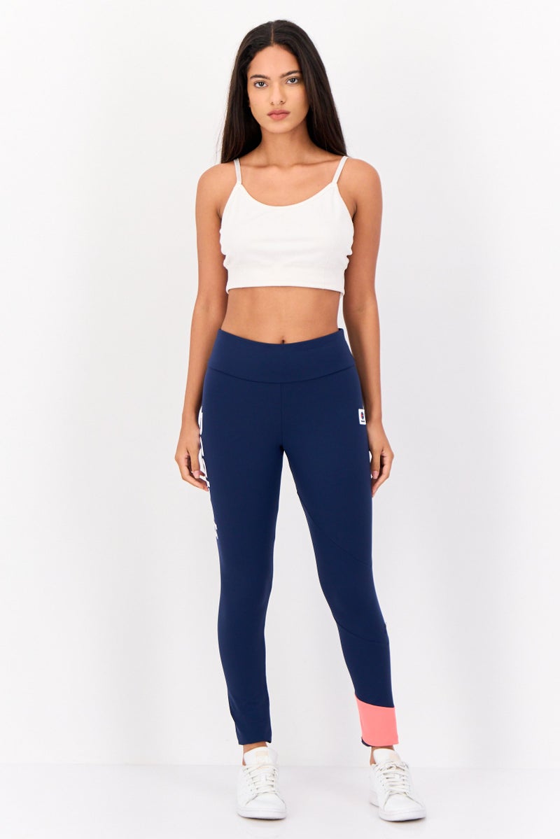 Reebok Women Sportswear Fit Training Leggings, Navy - Image 4