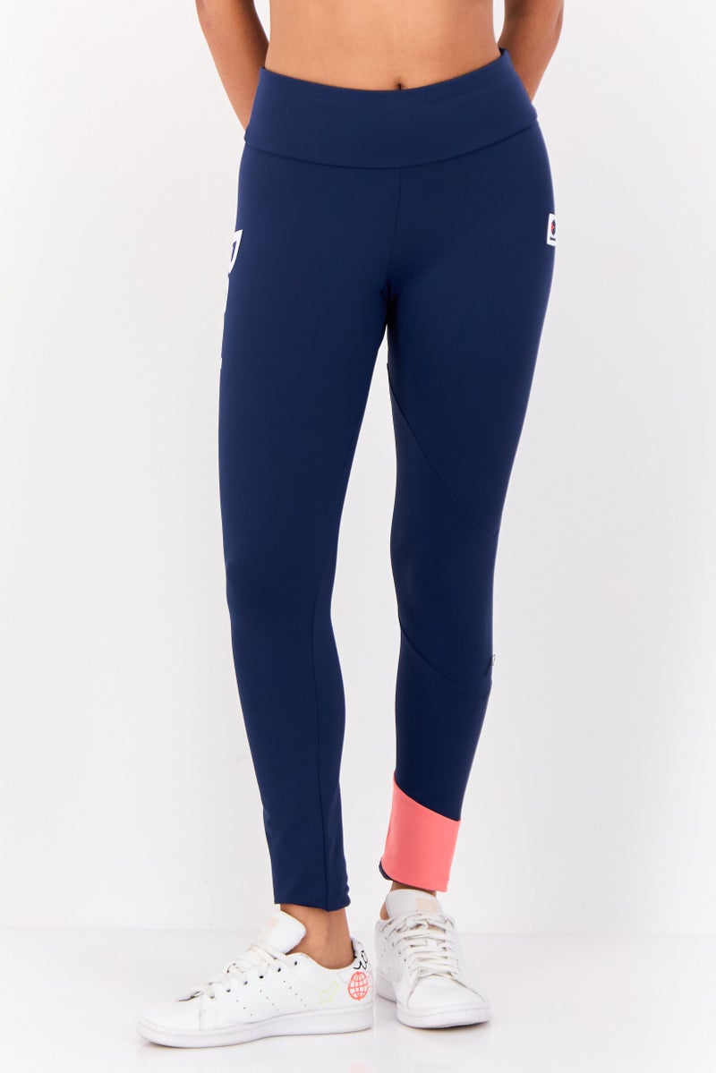 Reebok Women Sportswear Fit Training Leggings, Navy - Image 1