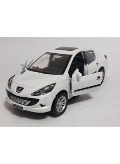 PEUGEOT Maquette Peugeot Miniature Metal Car with Sound, Light and Openable Doors, 1/32 Scale, White Color  - Image 3
