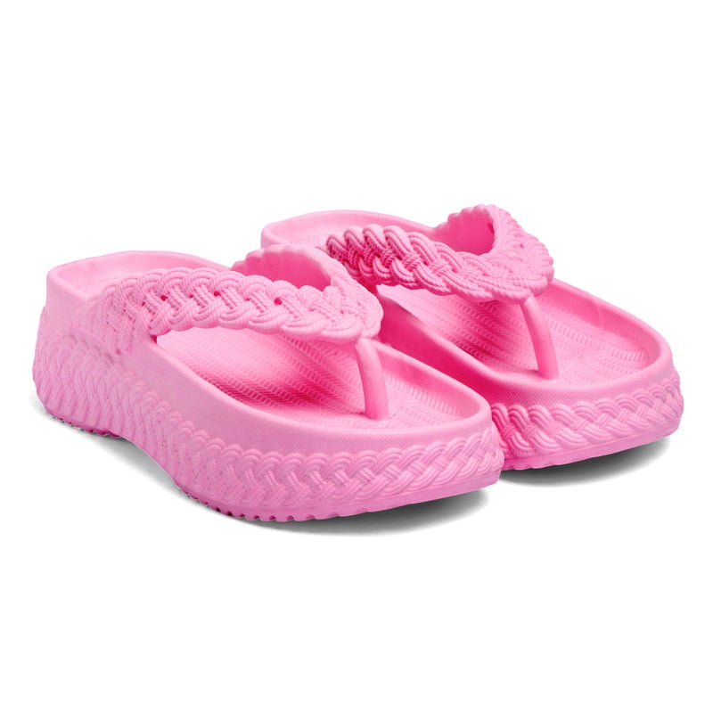 Face Pink Flip Flops for Her - Image 4