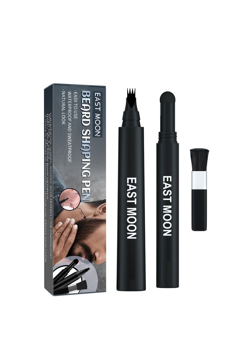East Moon Three-in-one beard filler pen, beard powder and beard brush  - Image 2