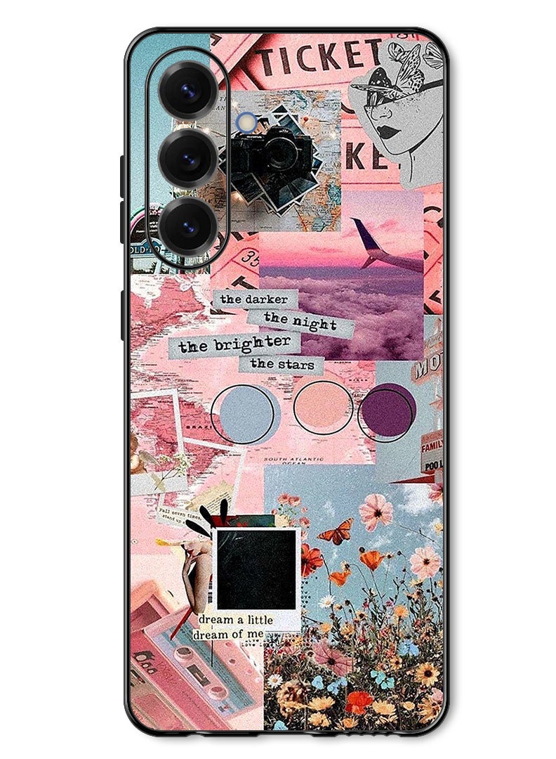 Theodor Case Compatible with Samsung Galaxy A37 Protection Shockproof Bumper Cover The Darker The Night - Image 1