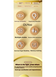 OUYoo OUYoo Fast Push Game Fidget Toys Pop Game Handheld Bubble Game Console light up Pop Game Sensory Fidget Toys for Kids Ages 3-12 for Boys and Girls, Birthday Gift.（Yellow duck）  - Image 4