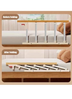 Cool Baby COOLBABY Bed Rails For The Elderly Safety Foldable Bedside Armrests Auxiliary Handles Foldable Bed Crutches Guardrails For The Elderly Adjustable Railings Anti-fall Sleep Bumpers  - Image 4