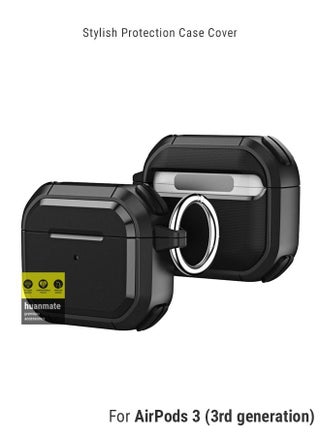 Stylish Shockproof Protection Case Cover For Apple AirPods 3 (3rd generation) Black - pzsku/Z1C122FDA4006E8D9EC61Z/45/_/1691698032/6a88ec14-d256-415f-abba-c29d1ef0d4ba