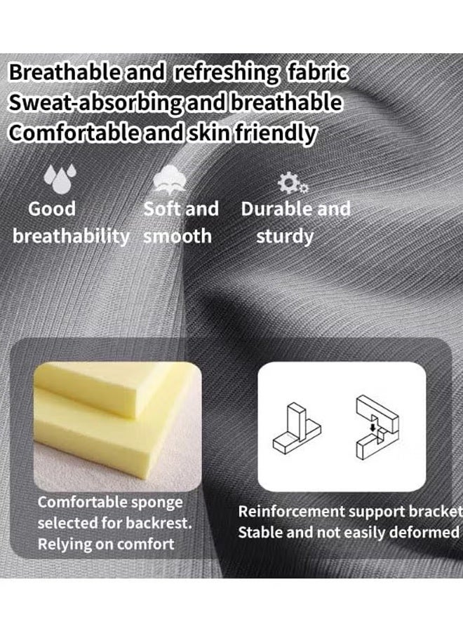 Berma Baby 3-in-1 Folding Sofa Bed, Bean Bag Chair & Floor Recliner, Convertible Sleeper Chair with Removable Washable Cover, Portable for Apartment, Bedroom, Office (Gray) - Image 5