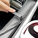 QKYS Black VShaped Rubber Car Window Seal Weather Stripping 1312ft x 06in Silent Dustproof For Cars Trucks SUVs - Image 2