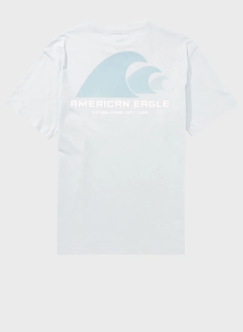 American Eagle Logo Crew Neck T-Shirt