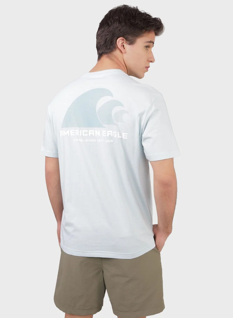 American Eagle Logo Crew Neck T-Shirt