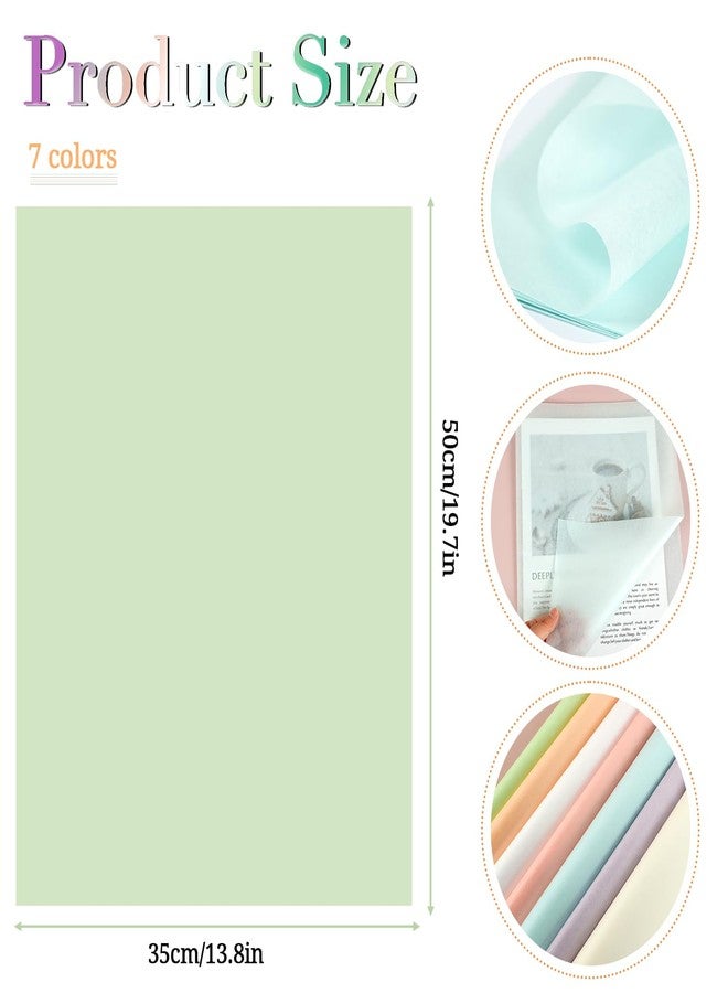 RUIFUN Pastel Tissue Paper 70 Sheets, 7 Metallic Colors Tissue Paper for Gift Bags and Wrapping, Pearlescent Shimmer Pastel Tissue Paper Bulk for Girls Women Birthday Wedding Baby Shower Decor, 20 x 14 Inch - Image 4
