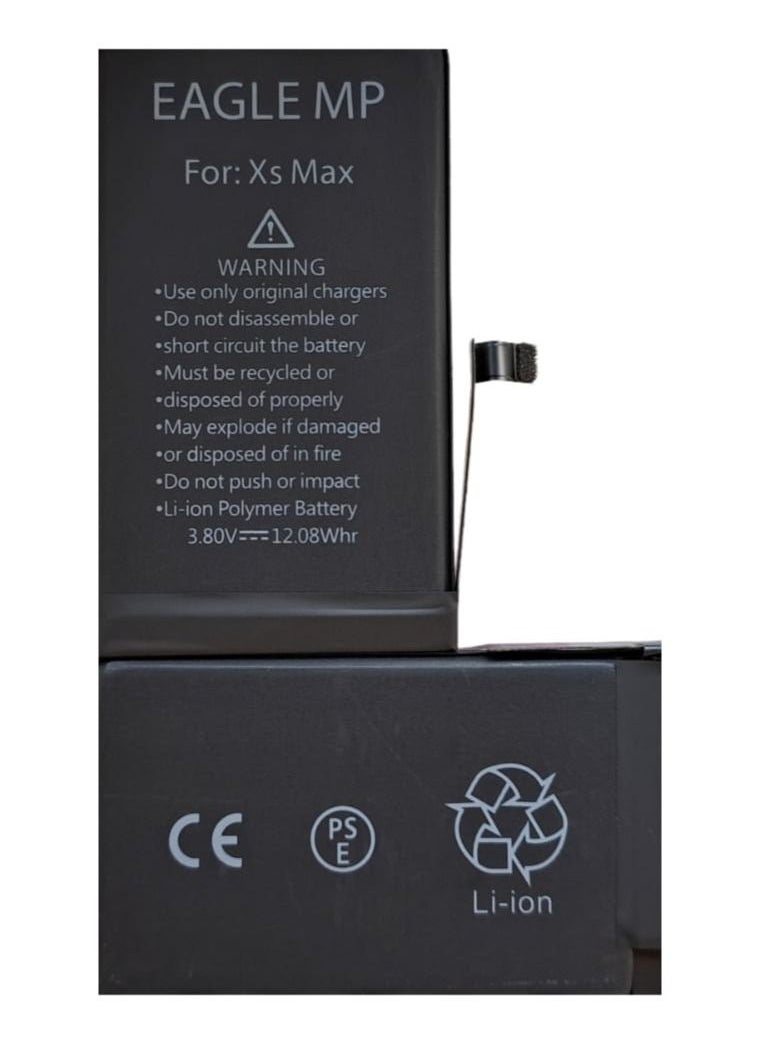 Eagle MP Replacement Battery for iPhone XS Max – High-Capacity Li-ion Internal Battery with Flex Cable | Long-Lasting Power & Safe Charging | Compatible with iPhone XS Max Models – Black - Image 1