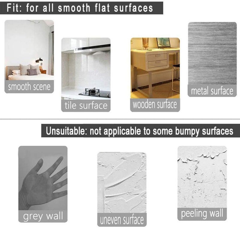 FEELING MALL Marble Pattern Water-Resistant Moistureproof Removable Self Adhesive Wallpaper Peel & Stick PVC Wall Stickers for Living Room Bathroom Kitchen Countertop (Style-7) - Image 5