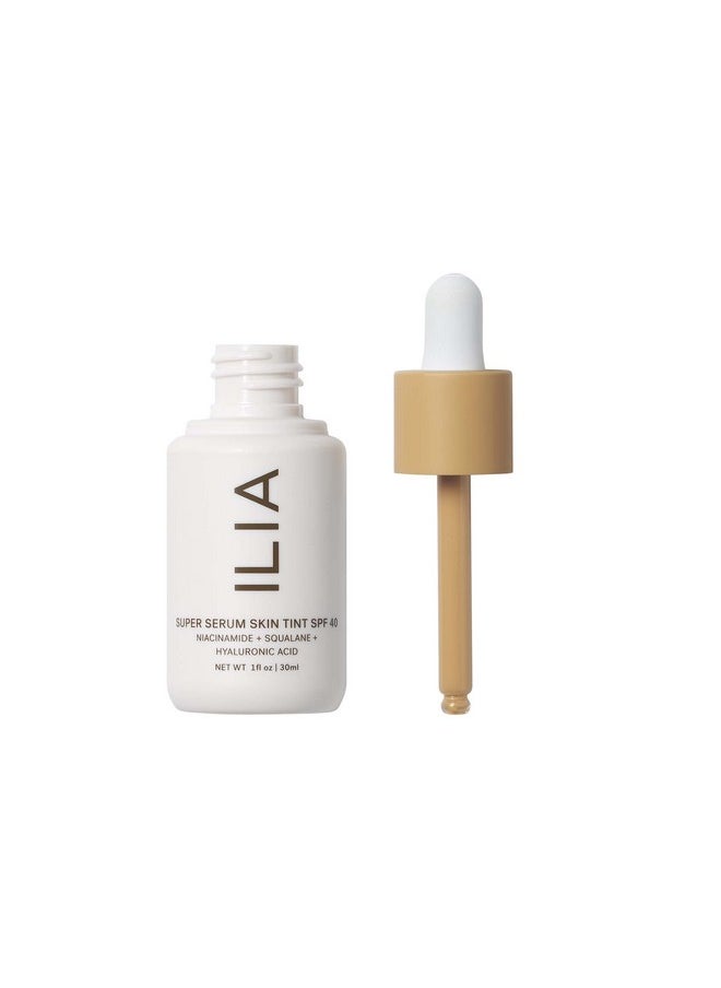 ILIA Super Serum Skin Tint Spf 40 | Noncomedogenic Vegan Lightweight To Help Against Blue Light Pollution While Hydrating Smoothing Refining (Ora St6 1 Fl Oz | 30 Ml)  - Image 2