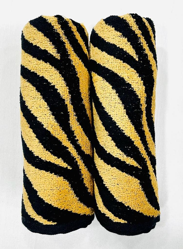 Bombay Dyeing Velour 500 GSM Tiger Printed 100% Cotton Super Soft Hand Towels. (2) - Image 3