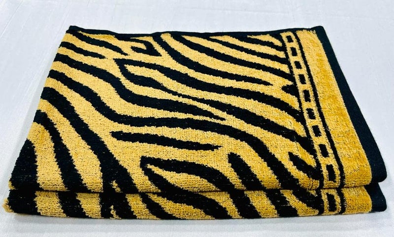 Bombay Dyeing Velour 500 GSM Tiger Printed 100% Cotton Super Soft Hand Towels. (2) - Image 4