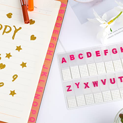 KINBOM 520 Pcs Alphabetical Adhesive Tabs, A-Z Sticky Index Tabs Transparent Alphabetical File Guides for Binders Books Notebooks - Image 5