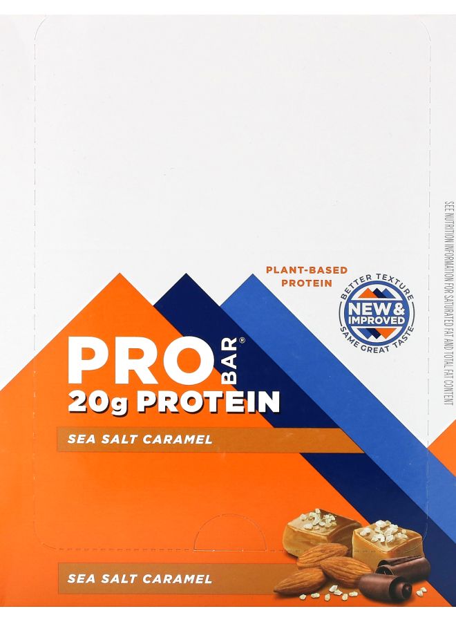 بار بروتين بملح البحر وكراميل 12 بار 2.47 أونصة (70 جرام) لكل منها