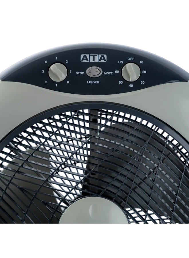 ATA 14-Inch Gray Box Fan Multi-Speed - Image 2