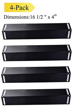 Votenli P9215A (4-Pack) 16 1/2 Inches Porcelain Steel Heat Plate Replacement for BBQ Grillware, Uniflame, Charbroil 463210310, 463210511, 463211511, 463211513, 463211514, 463211711 Grill Chef and Others - Image 2