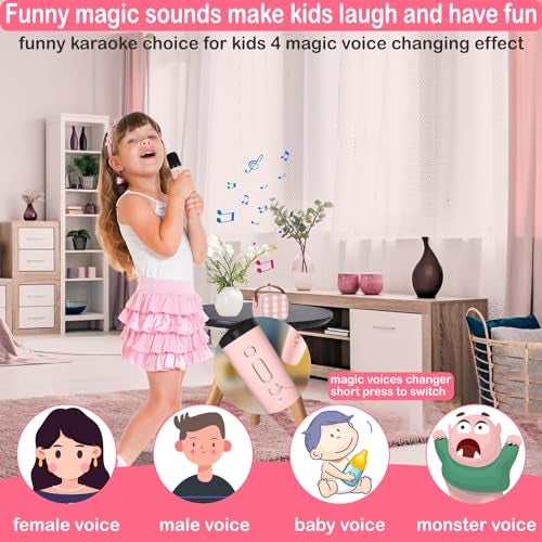 Darkant Mini Karaoke Machine for Kids & Adult, 4-12 Years Old Girls Christmas Birthday Gift for Boys, Karaoke Toys Gifts for Girls Ages 4, 5, 6, 7, 8, 9, 10, 12 +Year Old Birthday Party - Image 2