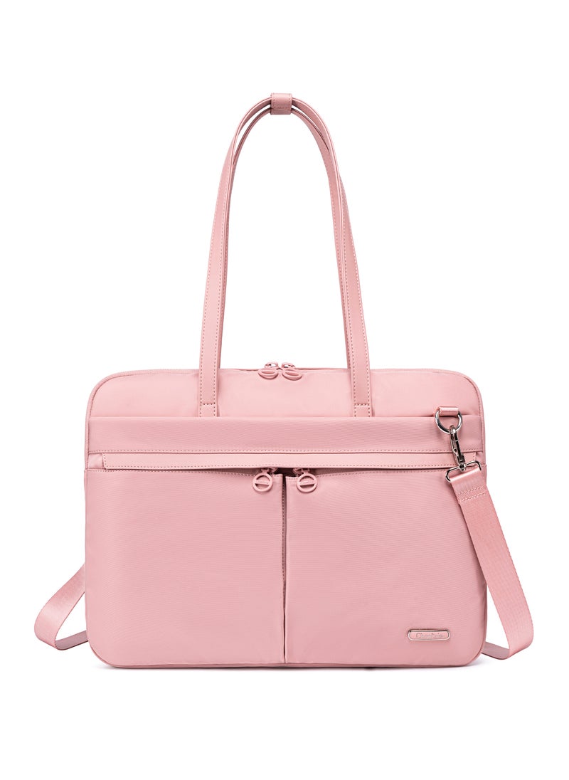 Chantria Durable Laptop Bag Water Resistant Premium Women’s Hand Bag with Multifunctional Compartment with Multiple Pockets for Casual/Work/College/ School, CB00773-PINK  - Image 3