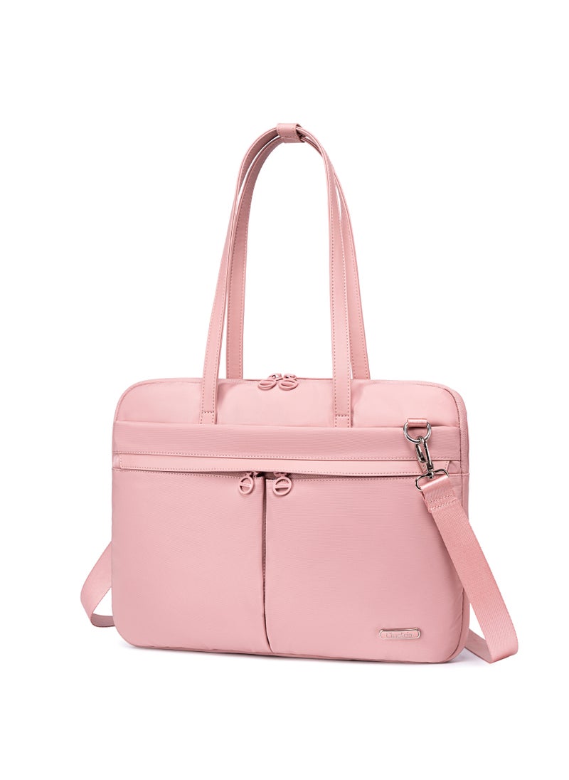 Chantria Durable Laptop Bag Water Resistant Premium Women’s Hand Bag with Multifunctional Compartment with Multiple Pockets for Casual/Work/College/ School, CB00773-PINK  - Image 1