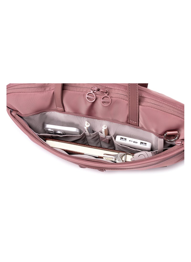 Chantria Durable Laptop Bag Water Resistant Premium Women’s Hand Bag with Multifunctional Compartment with Multiple Pockets for Casual/Work/College/ School, CB00773-PINK  - Image 2