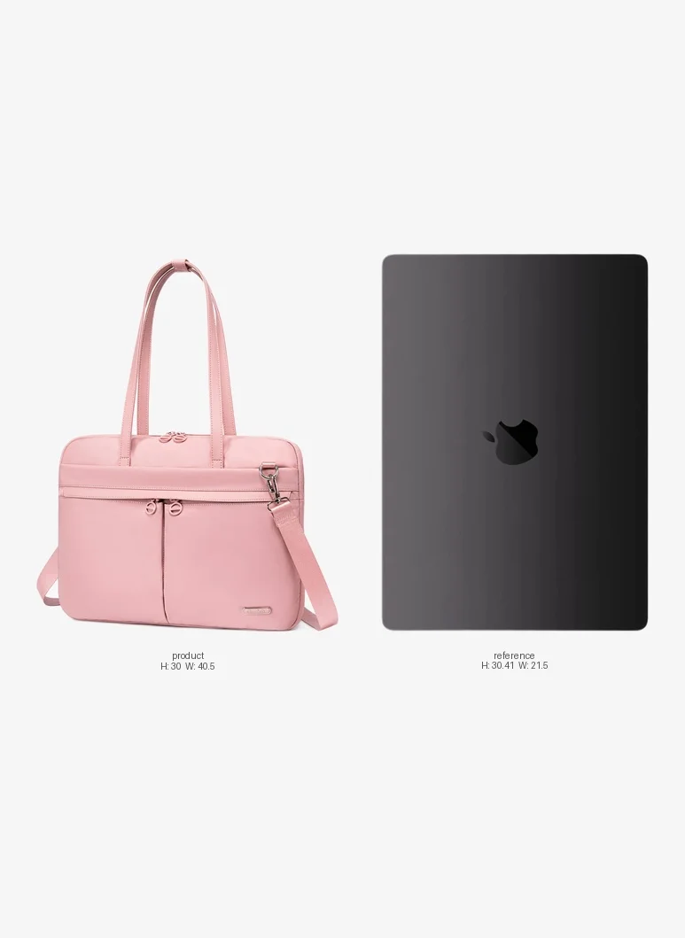 Chantria Durable Laptop Bag Water Resistant Premium Women’s Hand Bag with Multifunctional Compartment with Multiple Pockets for Casual/Work/College/ School, CB00773-PINK