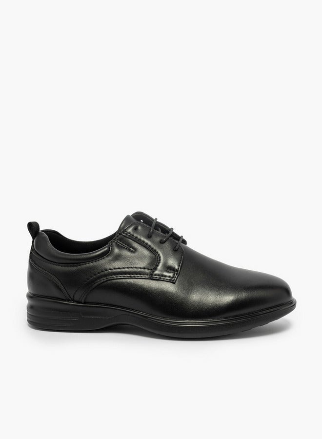 LBL by Shoexpress Solid Lace-Up Derby Shoes - Image 1