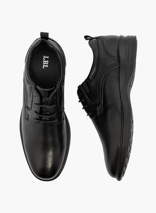 LBL by Shoexpress Solid Lace-Up Derby Shoes - Image 5