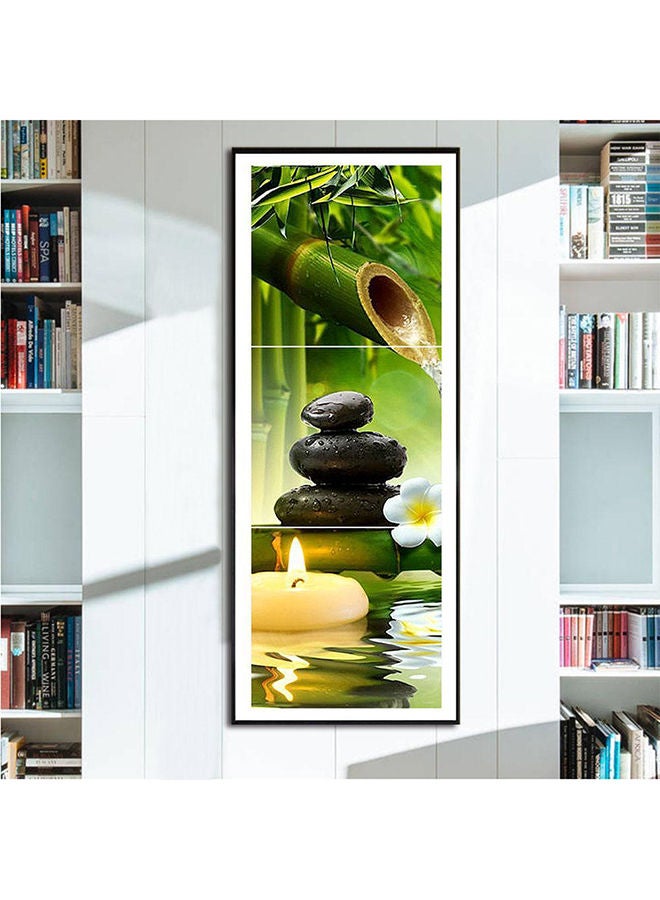 نيبمينينت مجموعة تطريز اللوحات الفنية بالألماس بنمط متقاطع 5D من سلسلة اصنعها بنفسك بتصميم منظر طبيعي 3 قطع متعدد الألوان 80x30سم - Image 3