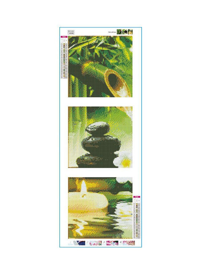 نيبمينينت مجموعة تطريز اللوحات الفنية بالألماس بنمط متقاطع 5D من سلسلة اصنعها بنفسك بتصميم منظر طبيعي 3 قطع متعدد الألوان 80x30سم - Image 4