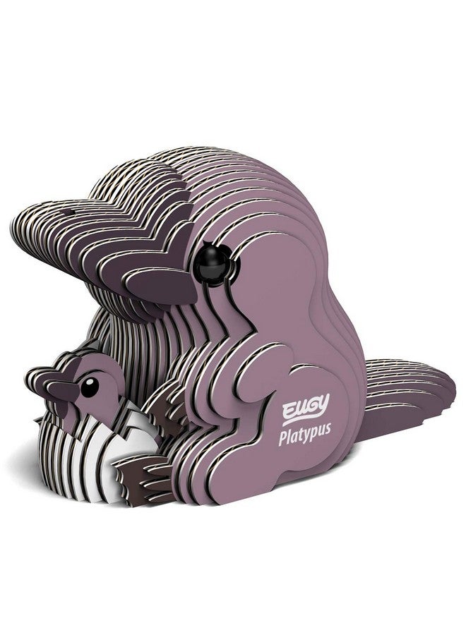 EUGY Platypus 3D Puzzle, 21 Piece Eco-Friendly Educational Toy Puzzles For Boys, Girls & Kids Ages 6+ - Image 1